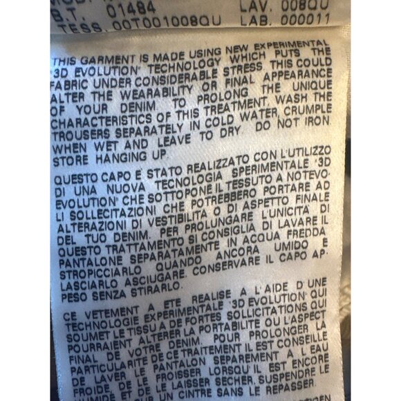 Diesel Krooley Mens Regular Slim-Carrot Jeans W31 Beige Streetwear - Picture 6 of 10